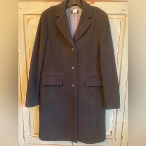Vintage Mint Condition Size 6 Black  J. Crew Part Cashmere Coat